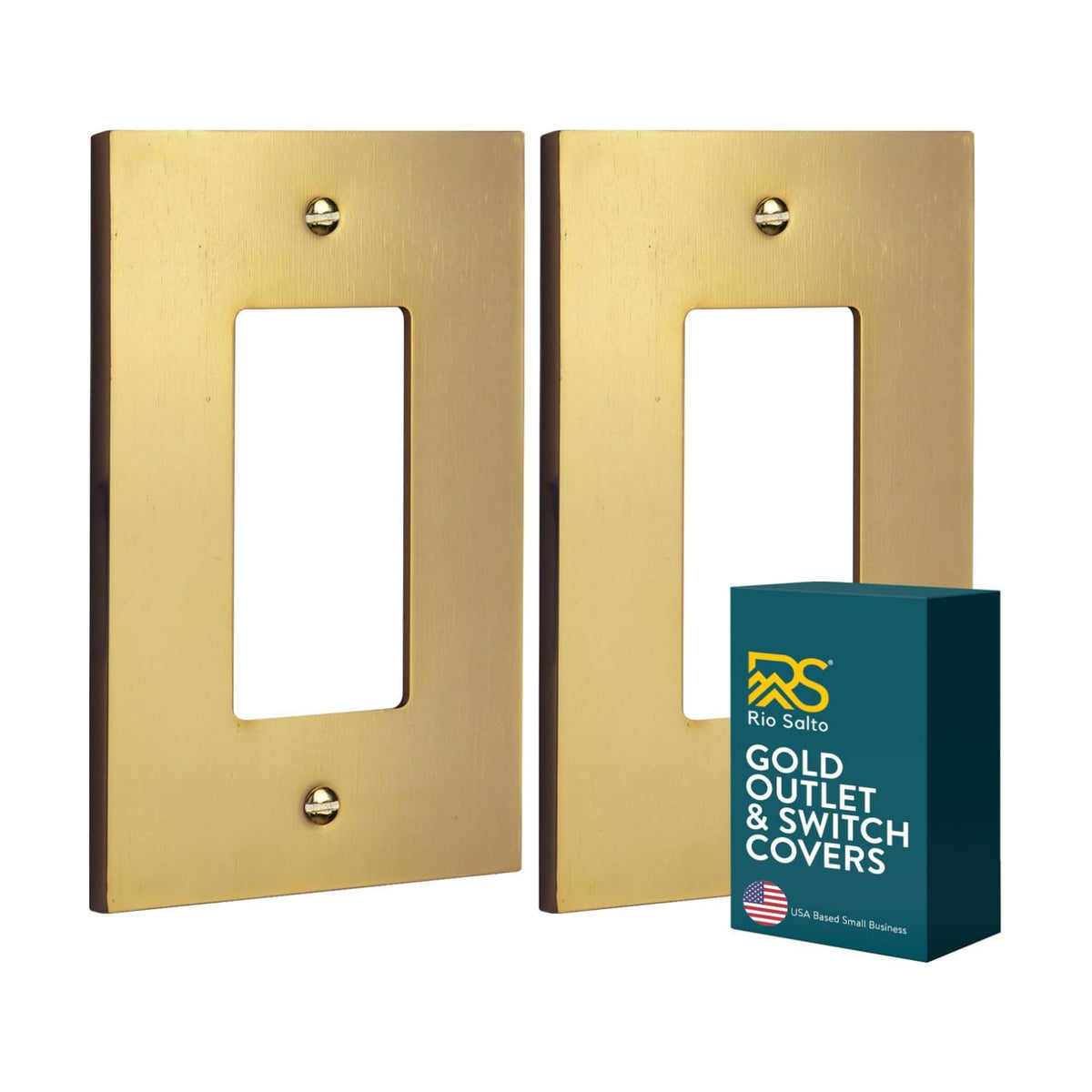 Rio Salto Gold Light Switch Cover Plate Outlet Covers Switch Plate Covers Wall Plates Rocker Decorator Paddle GFCI