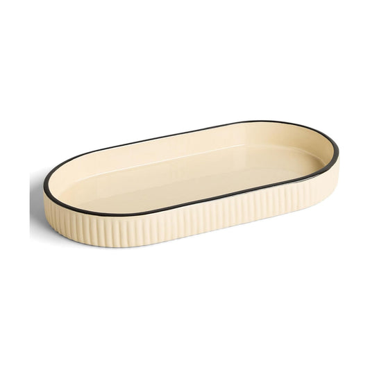 Signature Ceramic Tray / Alabaster / 12.3 x 6 x 1.3