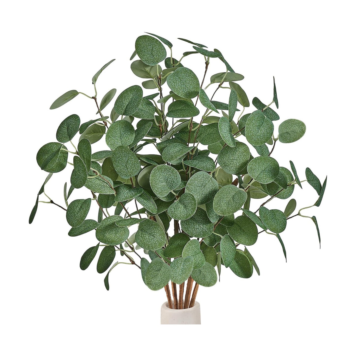 Artificial Eucalyptus Stems 24'' Fake Plants Greenery for Vase / Green Eucalyptus / Set of 5