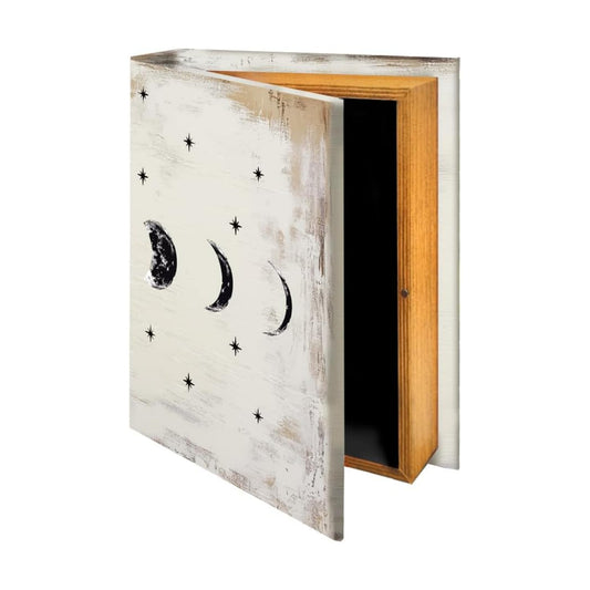 Lunar Fake Books for Decoration Fake Books Box Wooden / Retro Lunar Eclipse