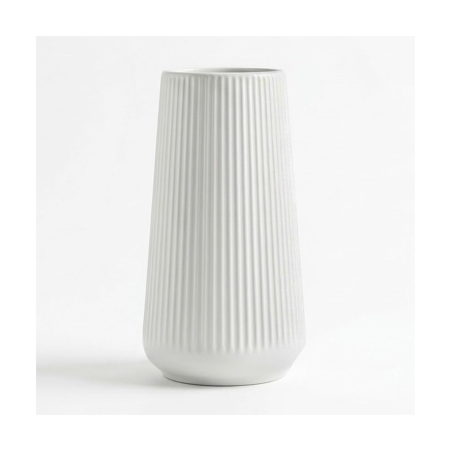 Modern Vase / Ceramic Vase / White01 / White / 8 Inch
