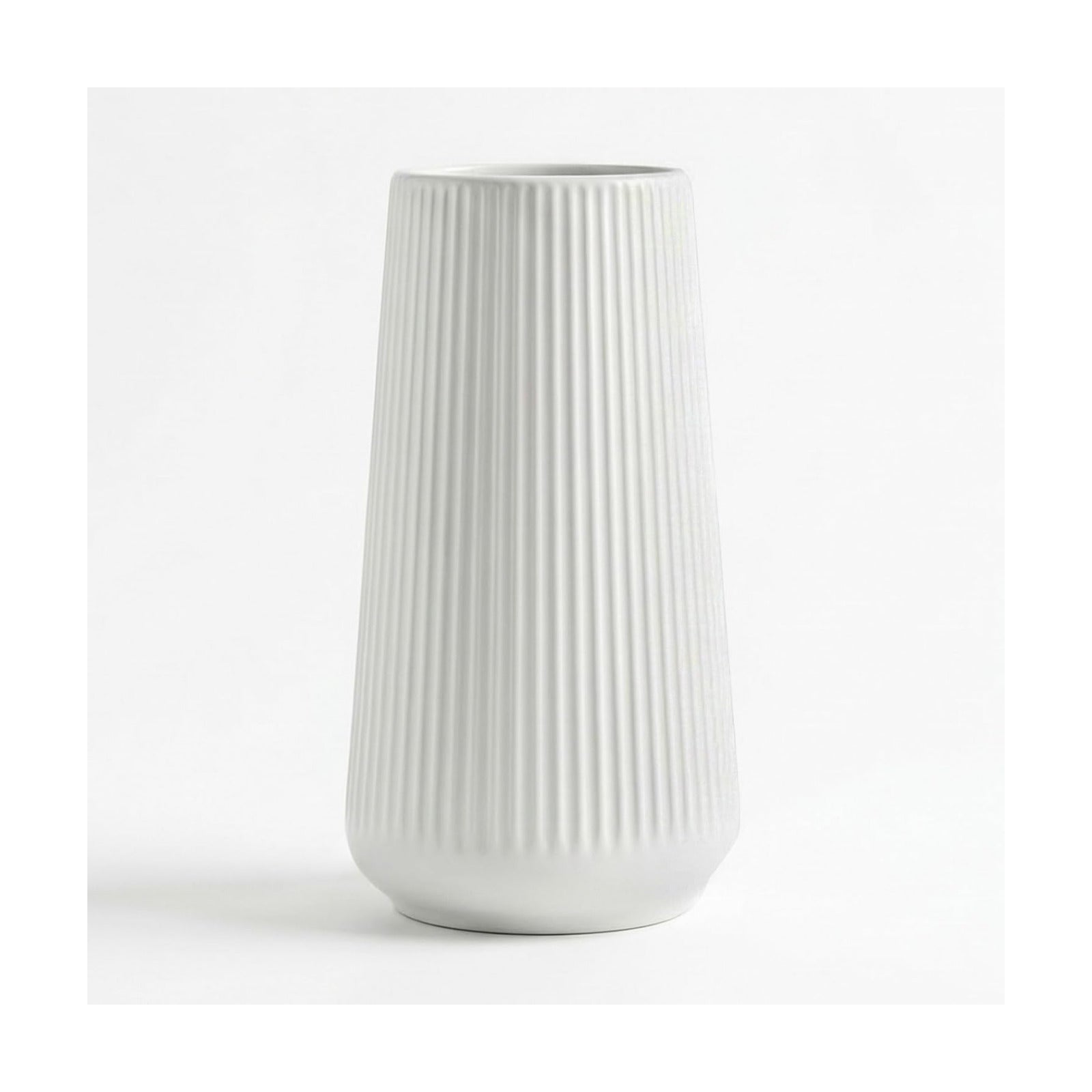 Modern Vase / Ceramic Vase / White01 / White / 8 Inch