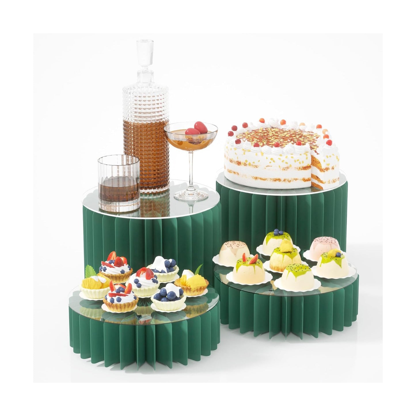 Dessert Table Display Set / Green* / Set of 4