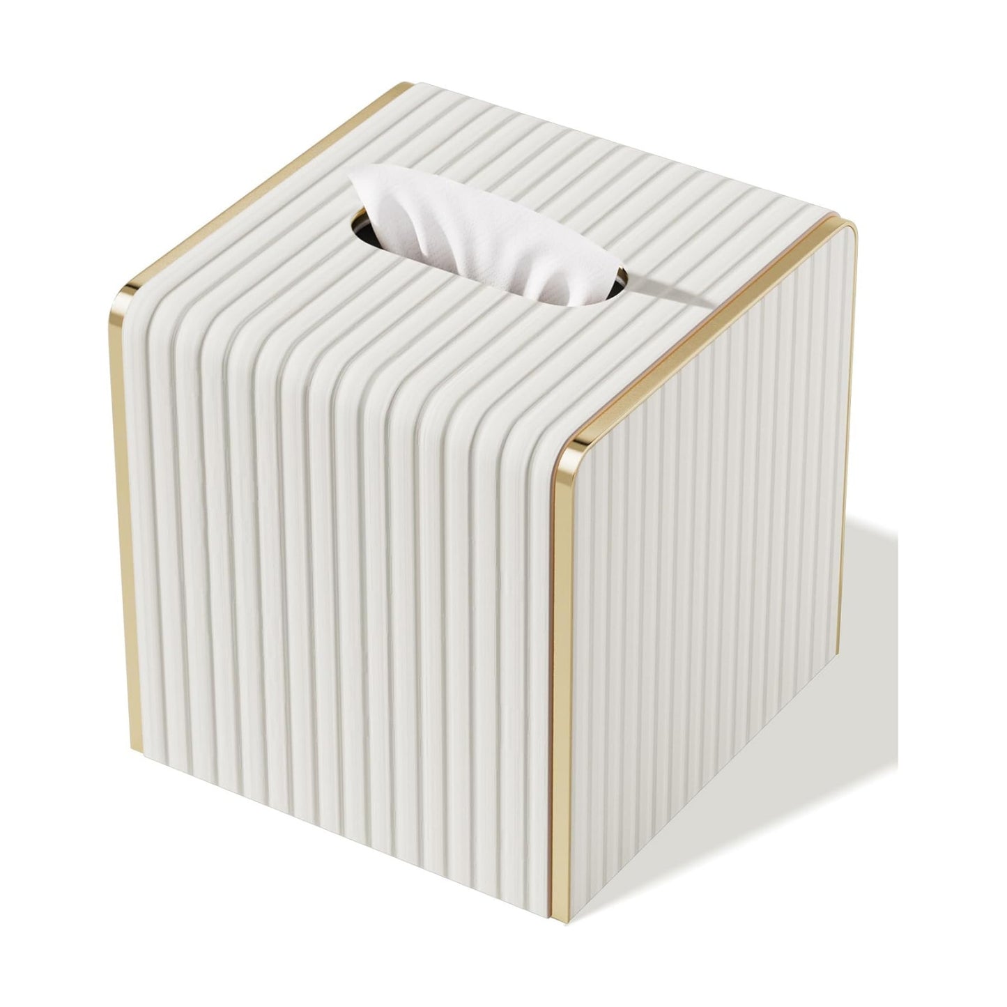 Tissue Box Cover / Cream White / Square