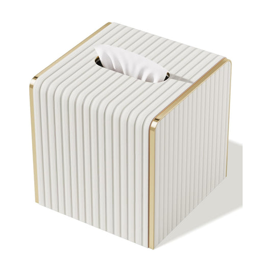 Tissue Box Cover / Cream White / Square