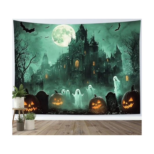 HVEST Horror Halloween Tapestry Wall Hanging for Bedroom,60L x 80W Inches