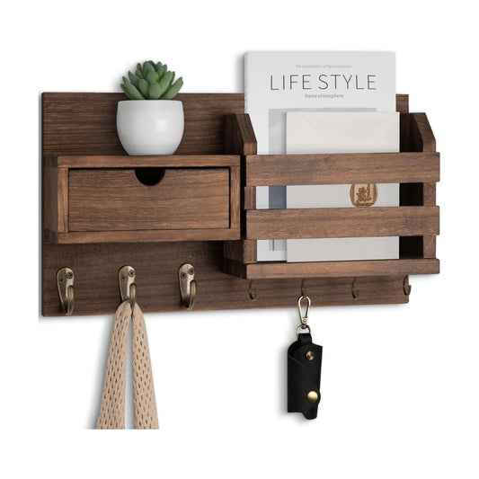 7 Metal Hooks / Brown