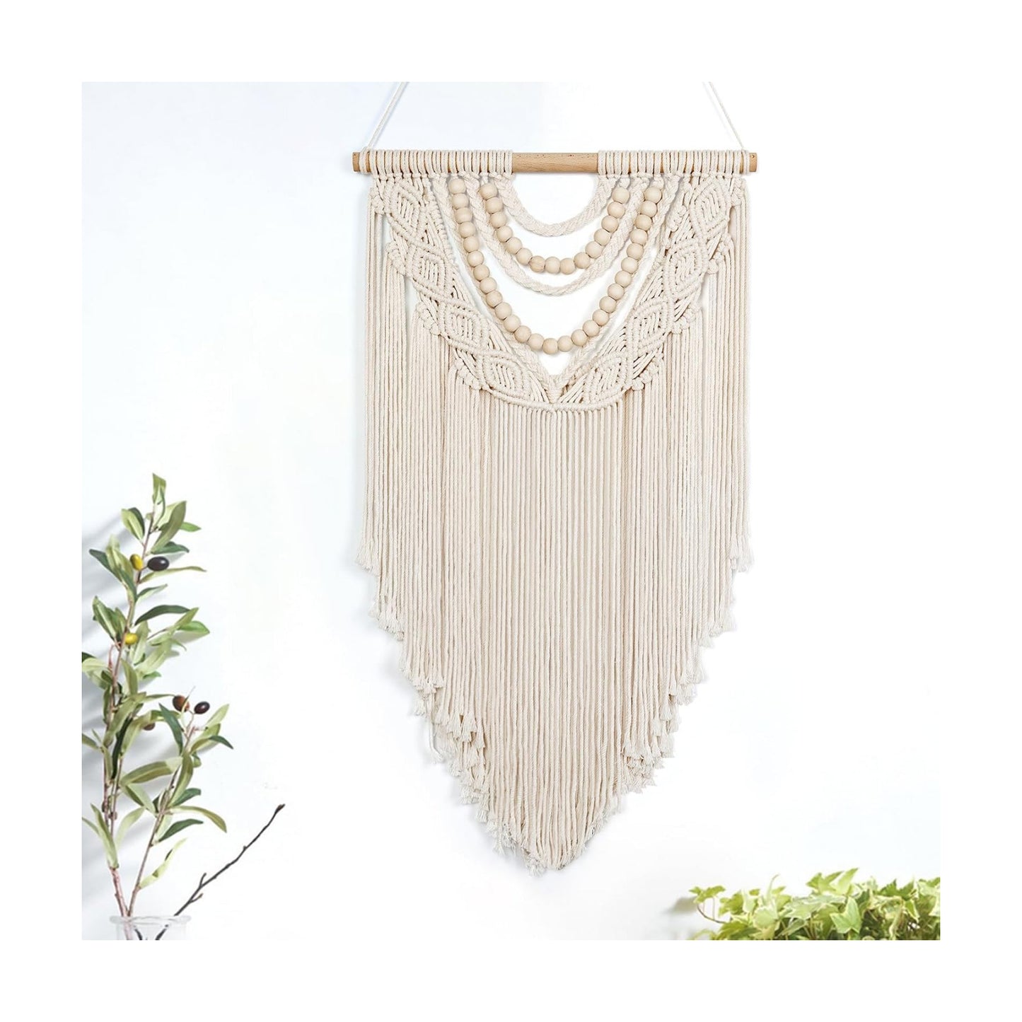 Chic Wooden Beads Home / Beige