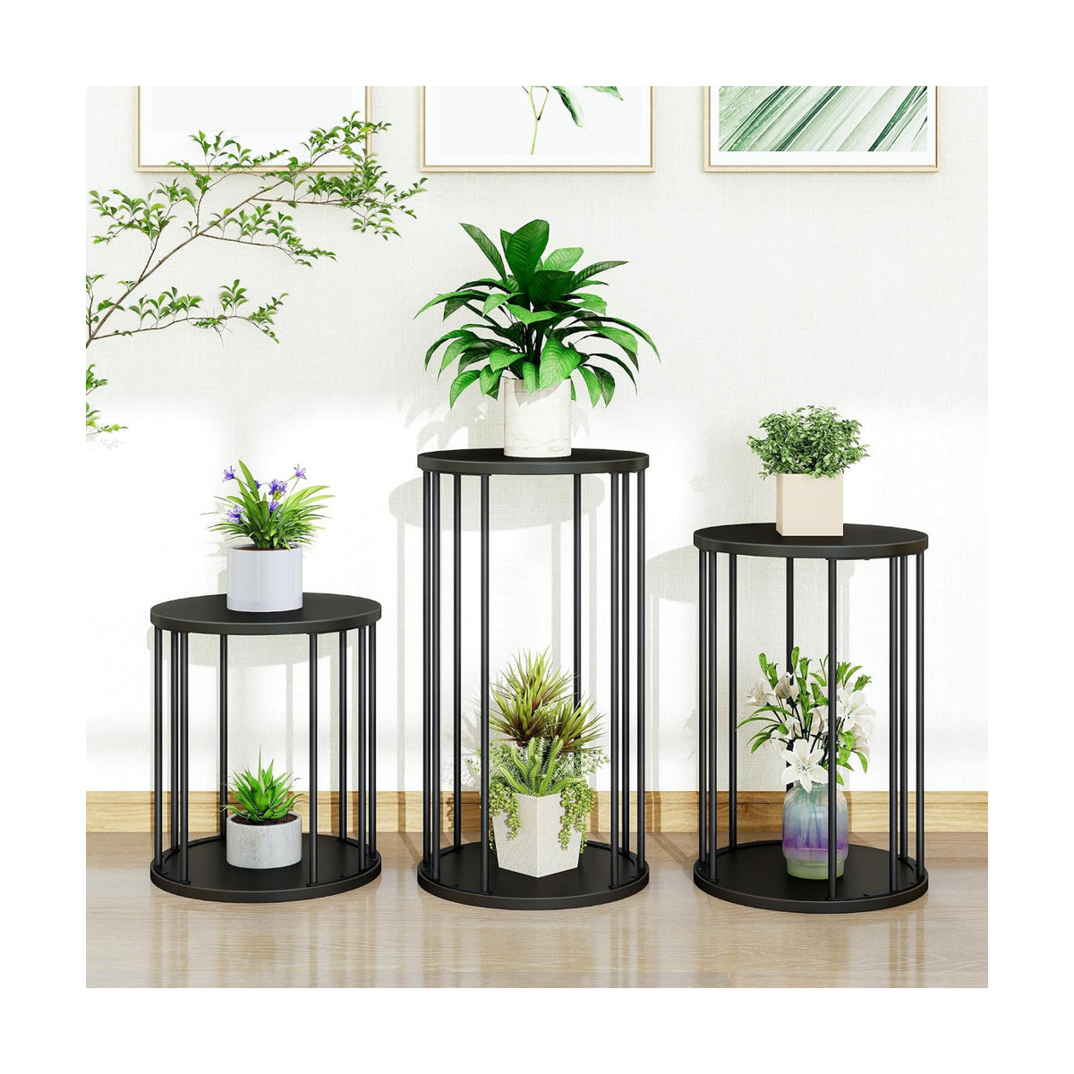 Plant Stand Indoor,small plant stool,Flower Pot Corner stand holder,Mid Century Heavy Duty Metal Tall Home Decor,Modern