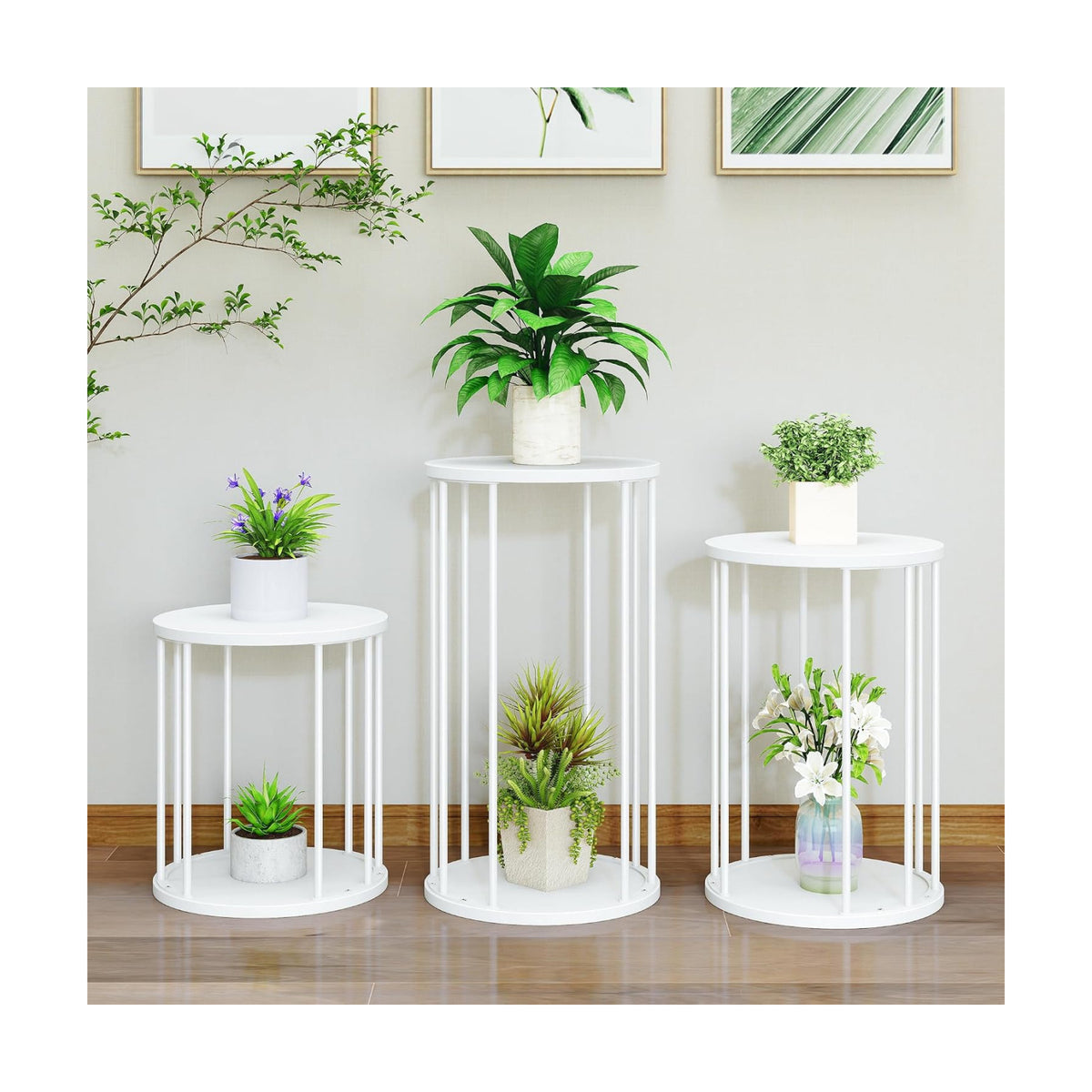 Plant Stand Indoor,small plant stool,Flower Pot Corner stand holder,Mid Century Heavy Duty Metal Tall Home Decor,Modern