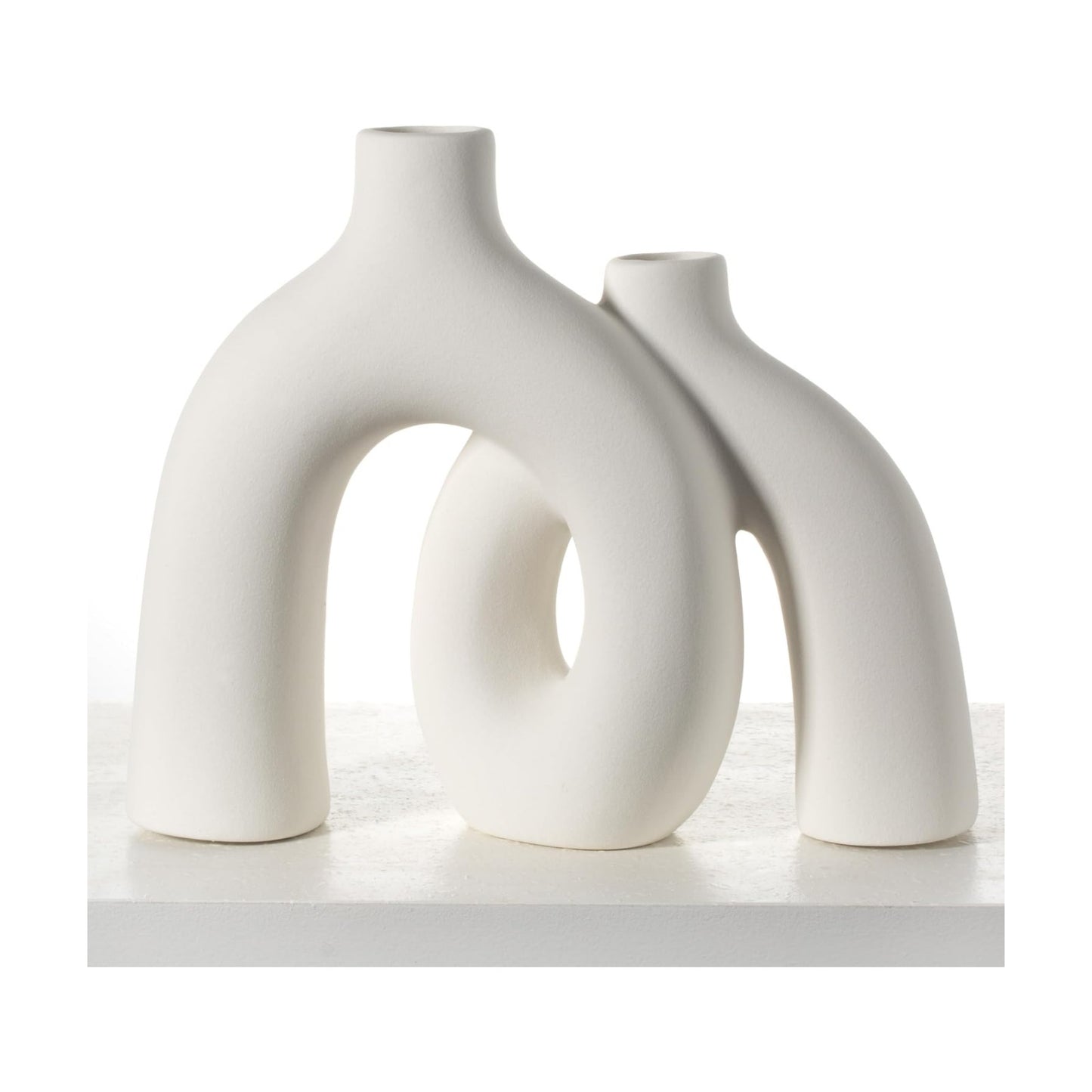Modern Nordic Boho Vase Set / Ivory