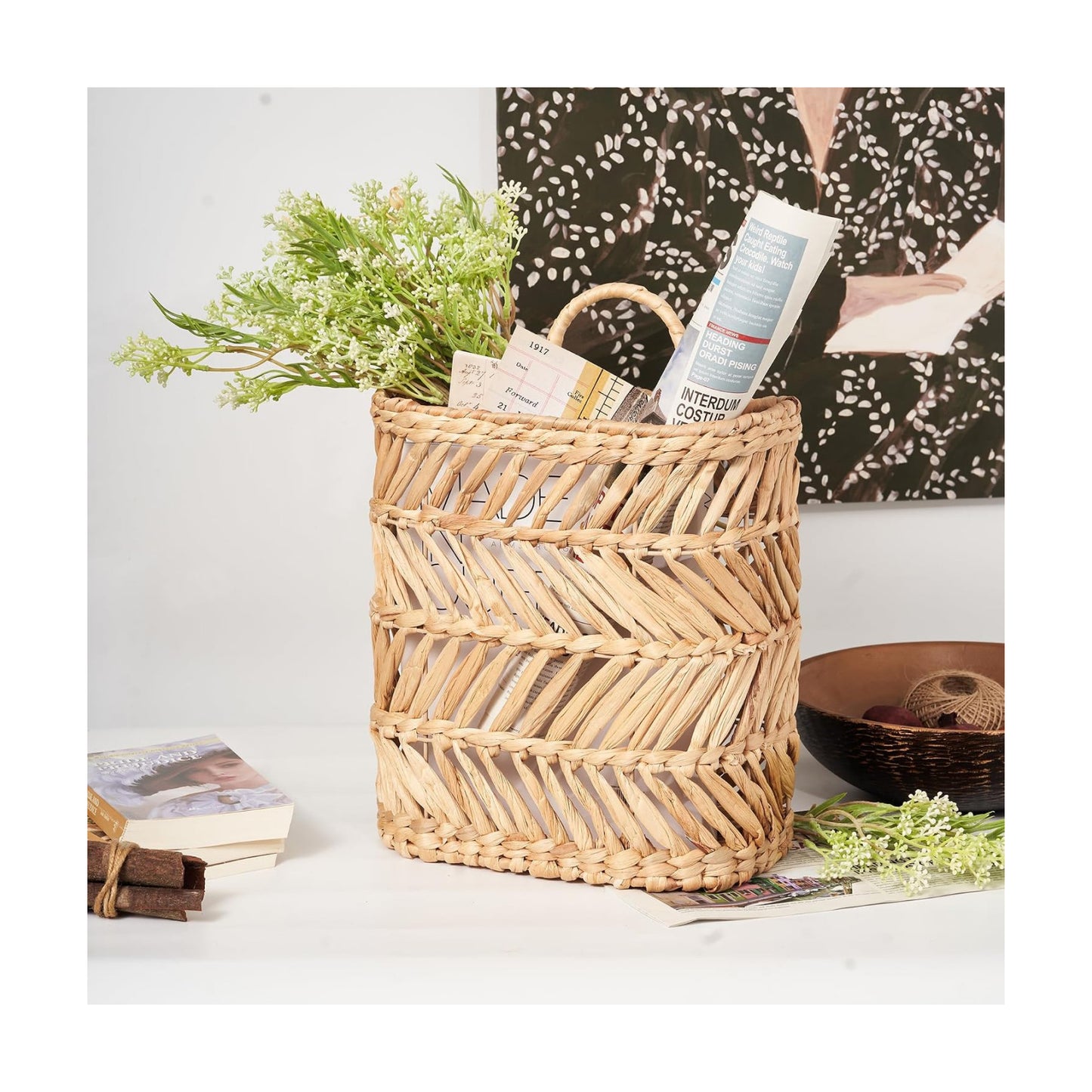 Large Farmhouse Outdoor Planter / Natural 12"h / Set of 12