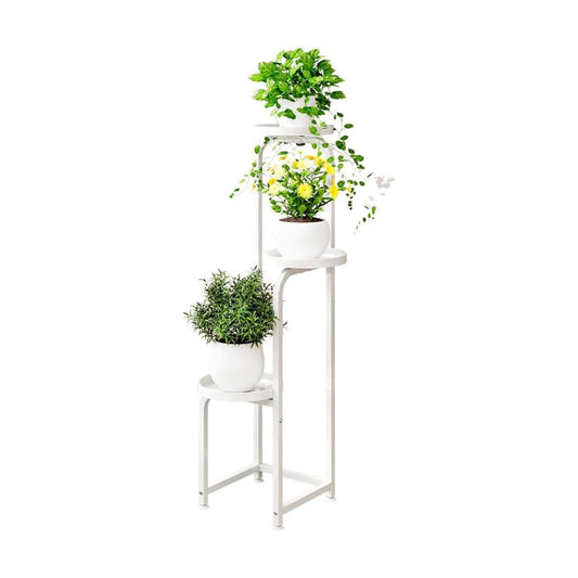 INGIORDAR Plant Stand Indoor Outdoor Corner Tiered Plant Shelf 3 Tier Metal | Space-saving Tiered Design Displays