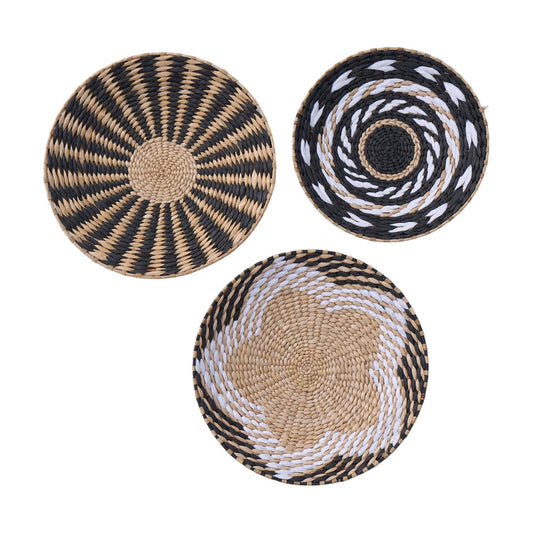 Boho Wall Basket Decor / Set of 3