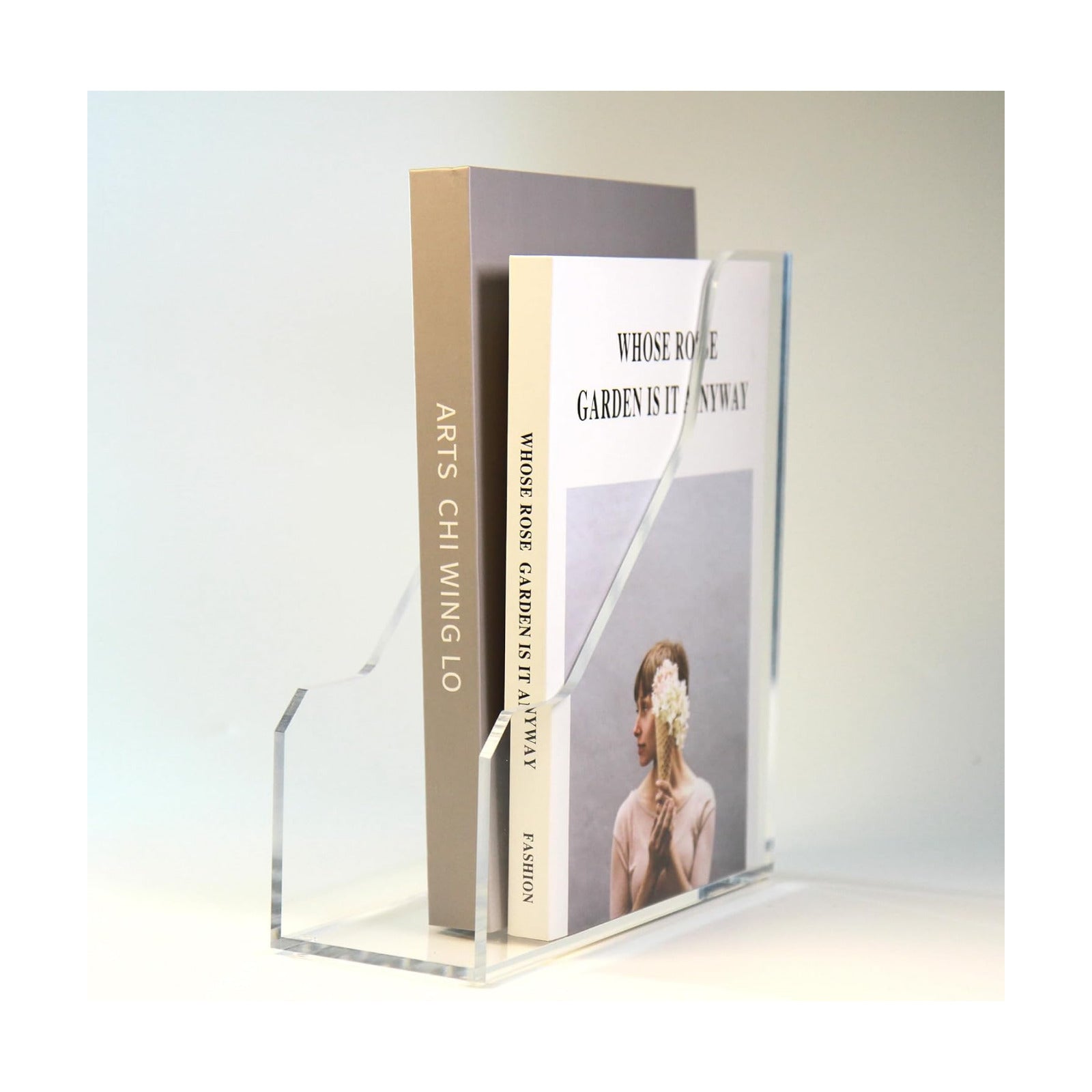 Acrylic Magazine File Holders / 1 Sections, A4 / Clear