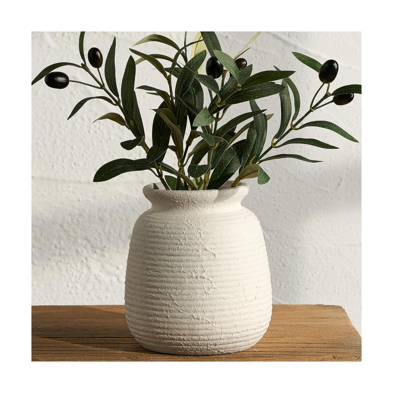 Ceramic Flower Vase / 6" - W