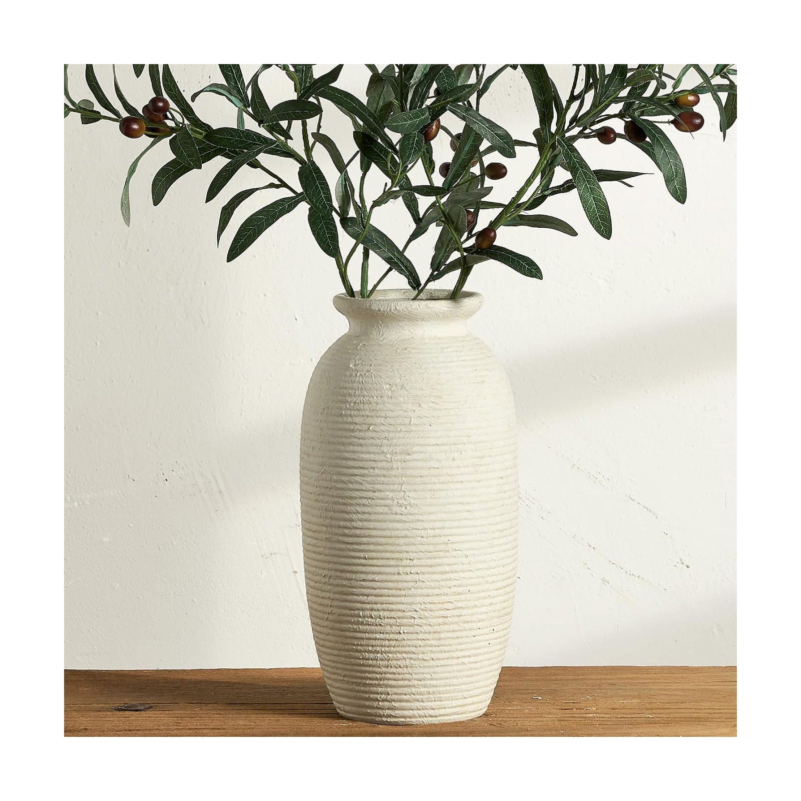 Ceramic Flower Vase / 12.5" - W