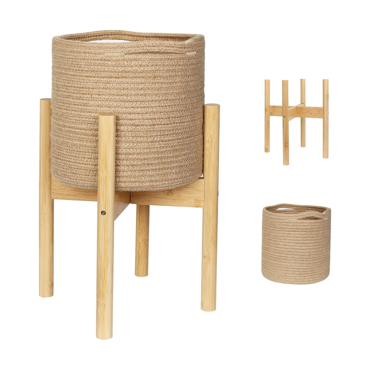 Bamboo Wood Stand / Jute