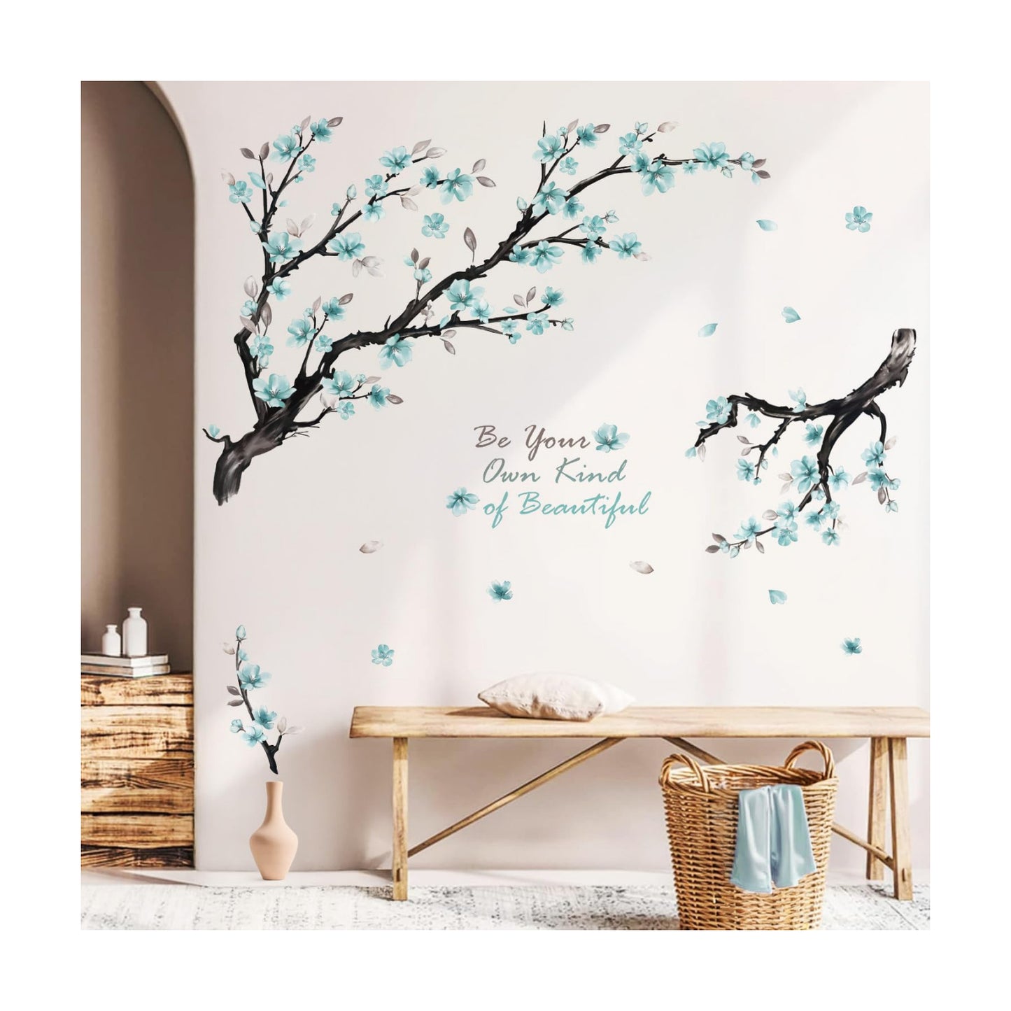 Flowers Wall Stickers / Blue