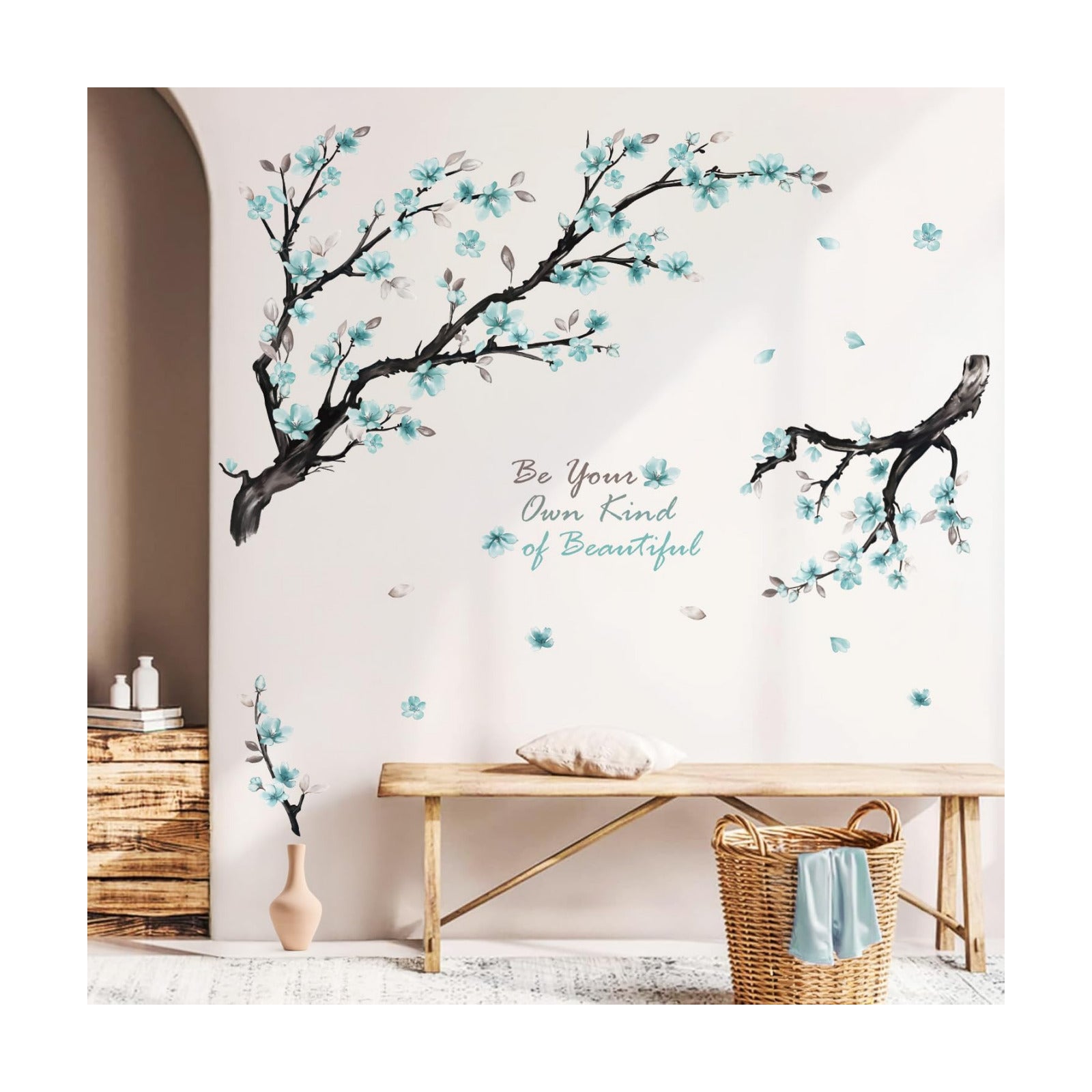 Flowers Wall Stickers / Blue