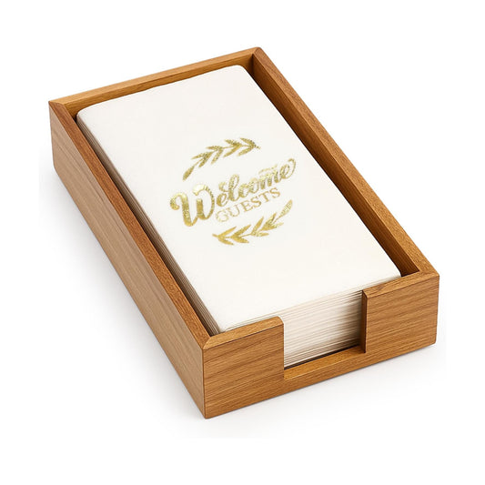Guest Towels Holder / Acacia Wood
