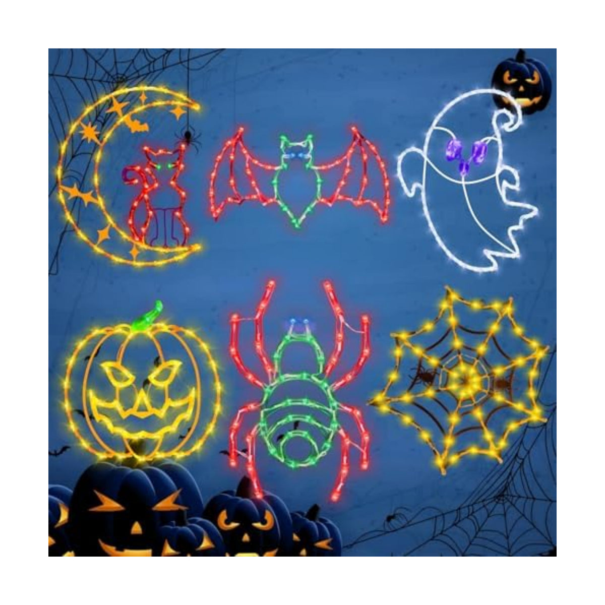 TRWYMZ Halloween Decorations - 16" Halloween Window Silhouette Lights