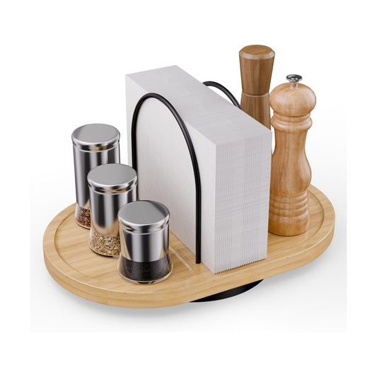 Rotating Napkin Holder / Bamboo