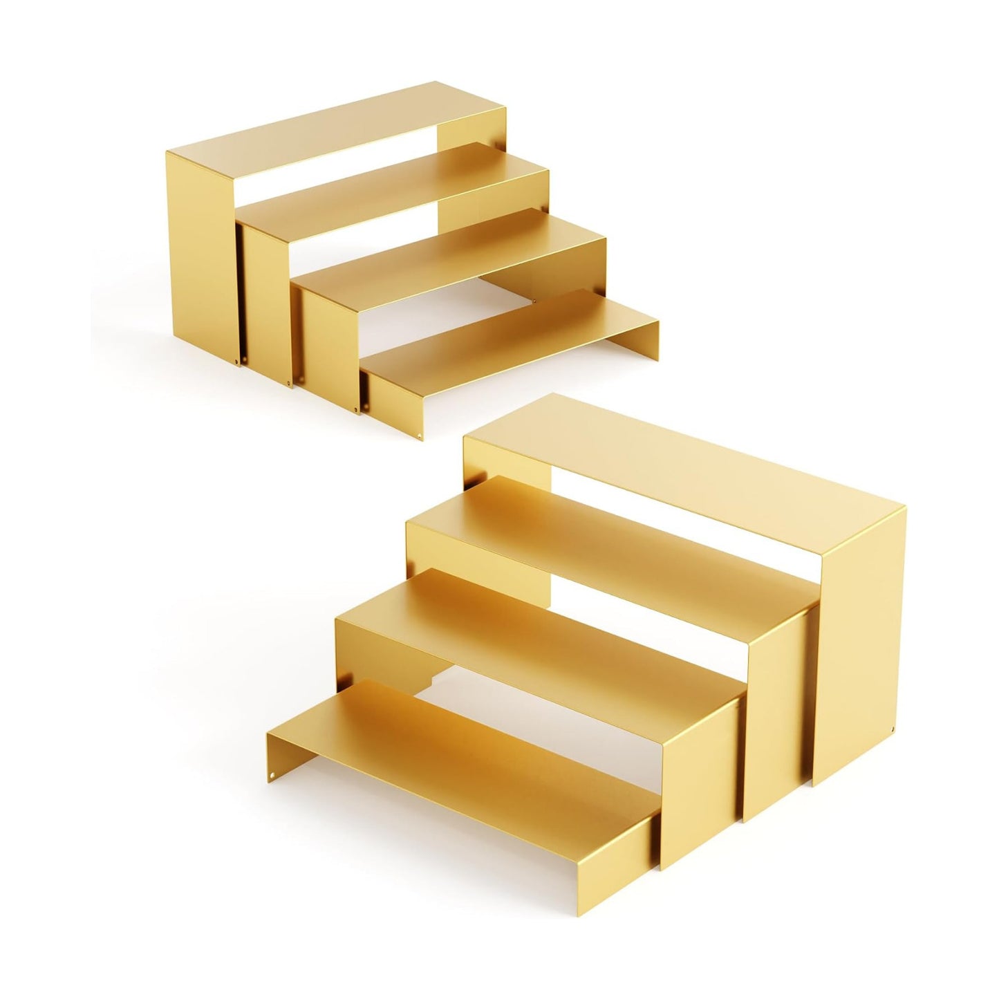 Matte Metal Display Stand / Gold / L7''x8''x9 / Set of 8