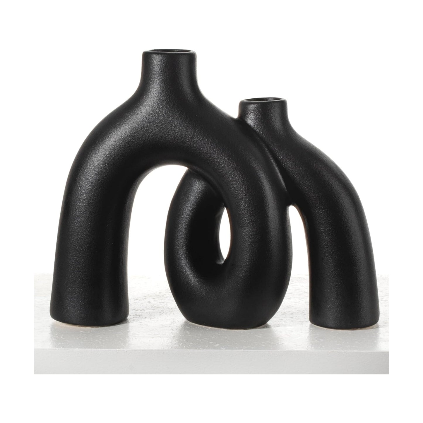 Modern Nordic Boho Vase Set / Black-1