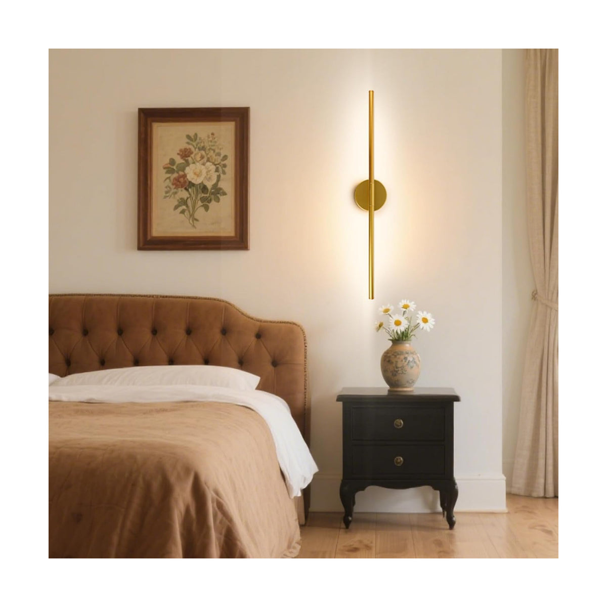 Rechargeable Wall Light Detachable Wireless Dimmable 1 Pack 360°Rotate | Battery Operated Wall Sconce 3000-6500K with