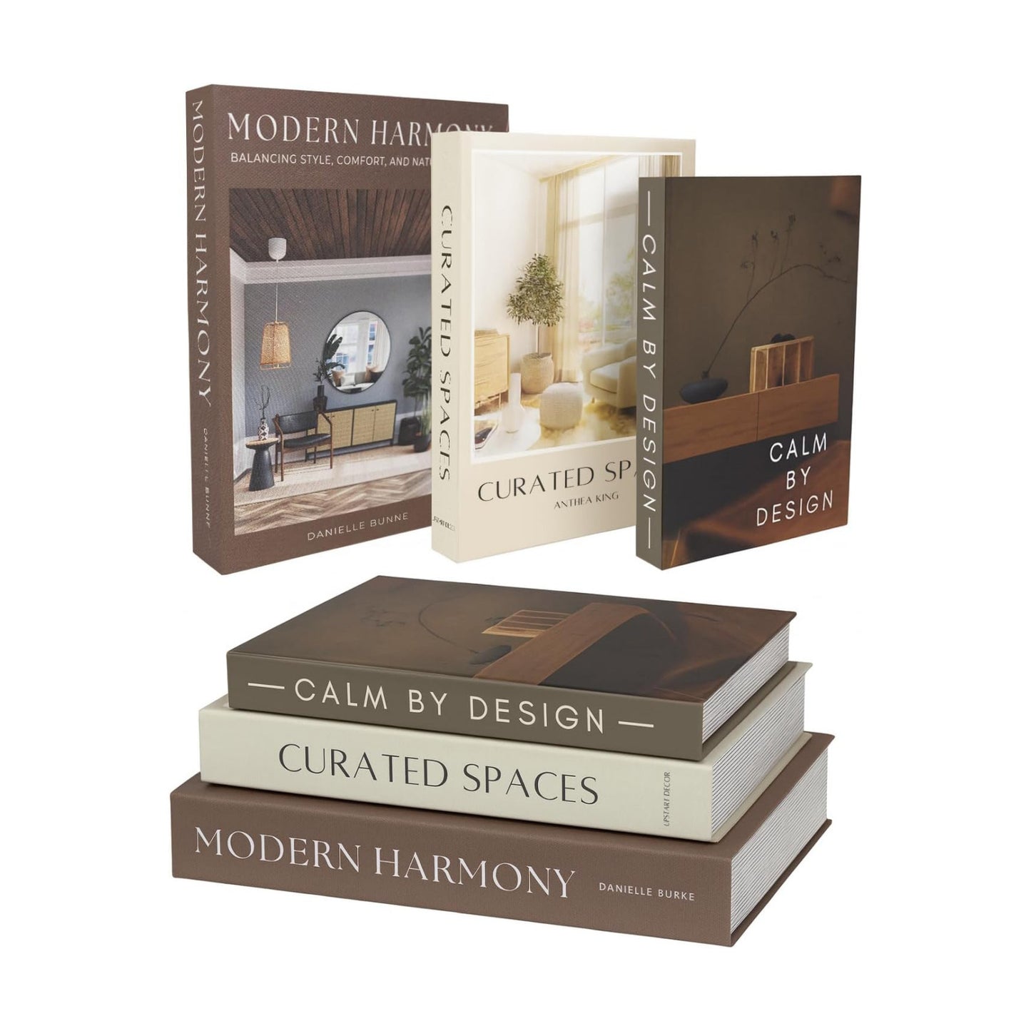 Modern Decorative Books / Set of 3