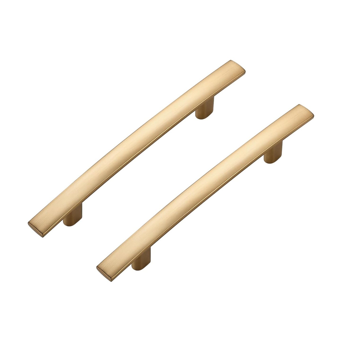 Curved Cabinet Pulls Drawer Pulls / 3.75" Hole Center / Champagne Bronze / Set of 5