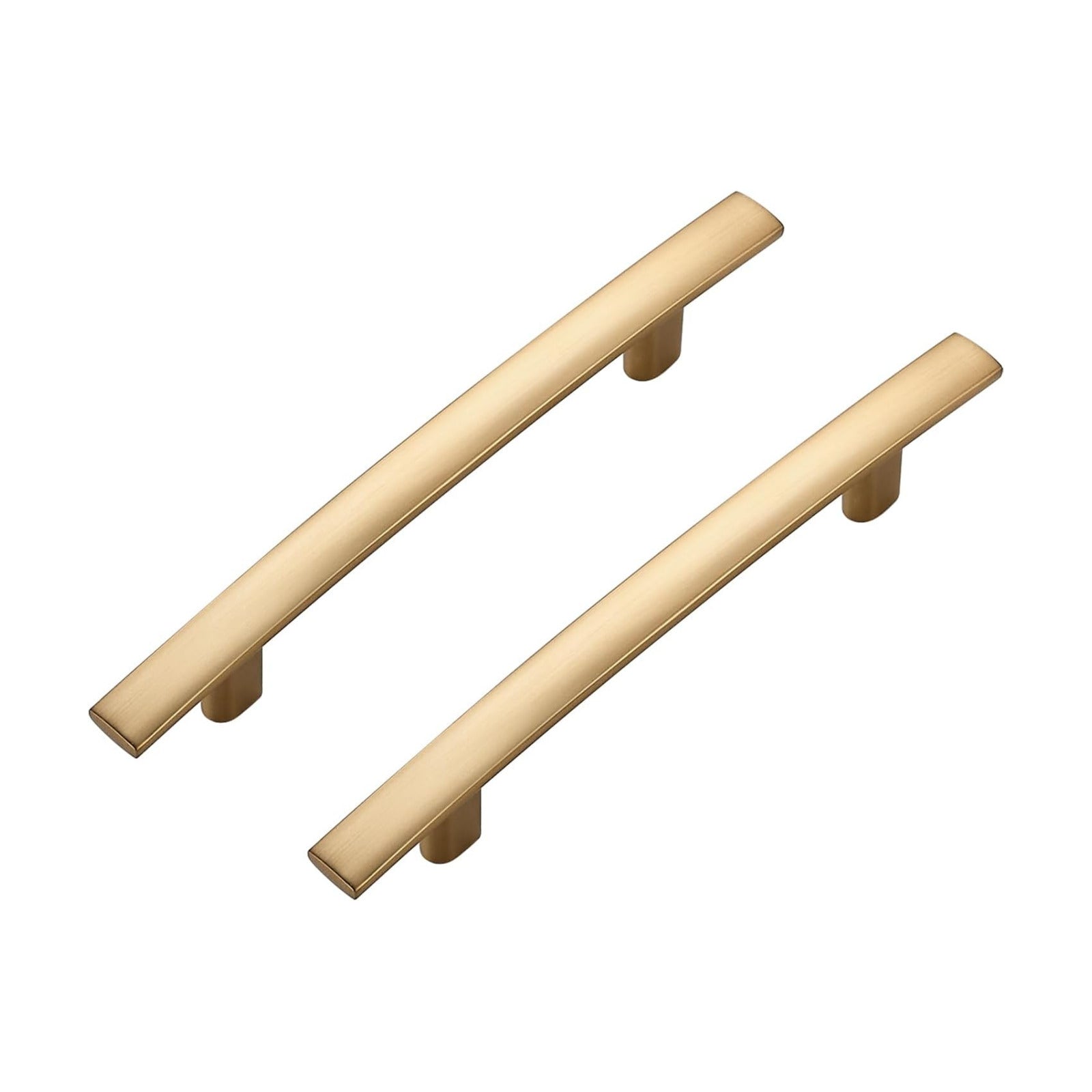 Curved Cabinet Pulls Drawer Pulls / 3.75" Hole Center / Champagne Bronze / Set of 5
