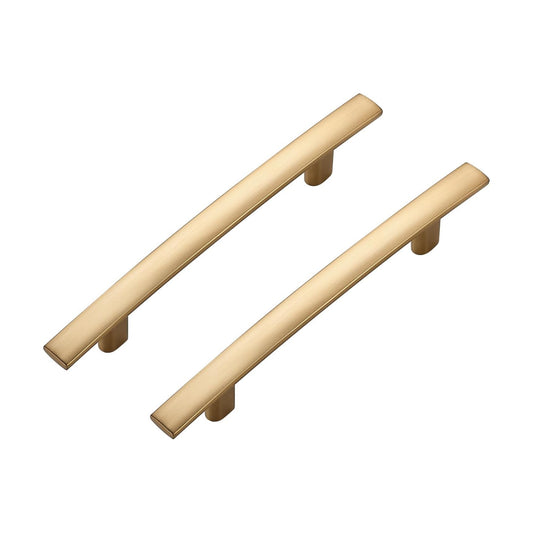 Curved Cabinet Pulls Drawer Pulls / 3.75" Hole Center / Champagne Bronze / Set of 5