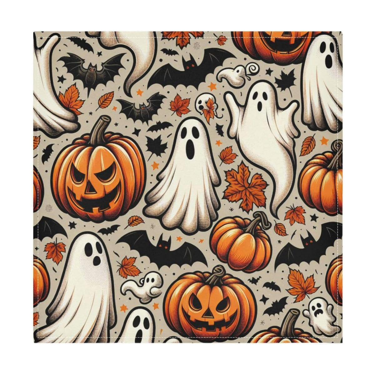 Halloween Cloth Napkins 20x20 Inch, 6 Pack Washable Dinner Napkins Reusable Napkins for Banquets, Weddings, Holiday, Party and Daily Use