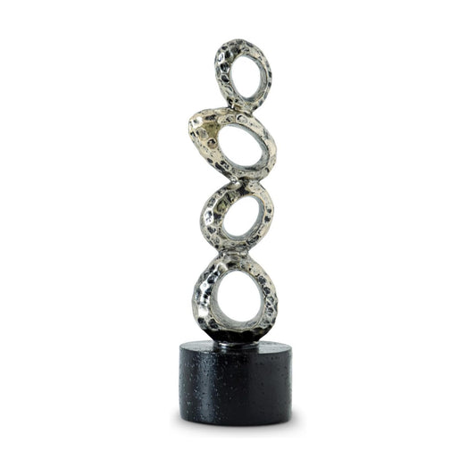 Modern Abstract Resin Sculpture / Gold