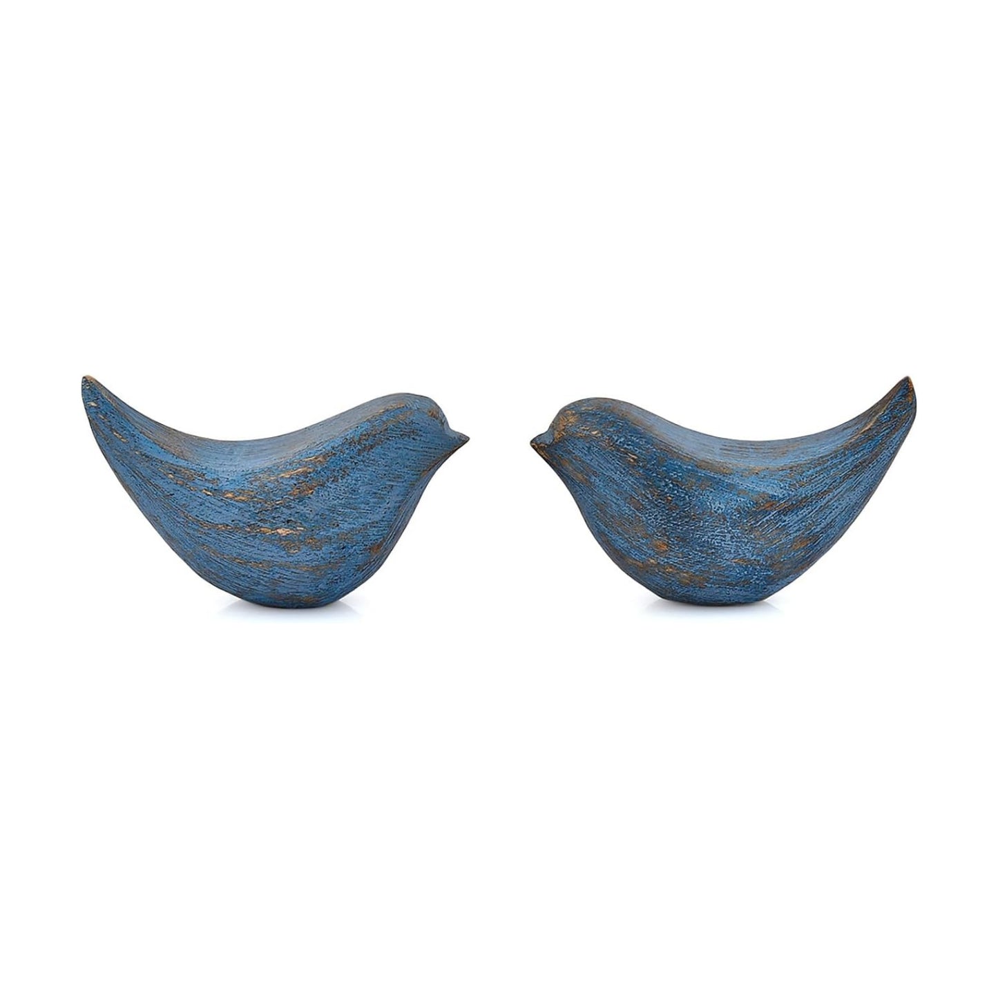 Statues Acacia Wood Bird Figurines