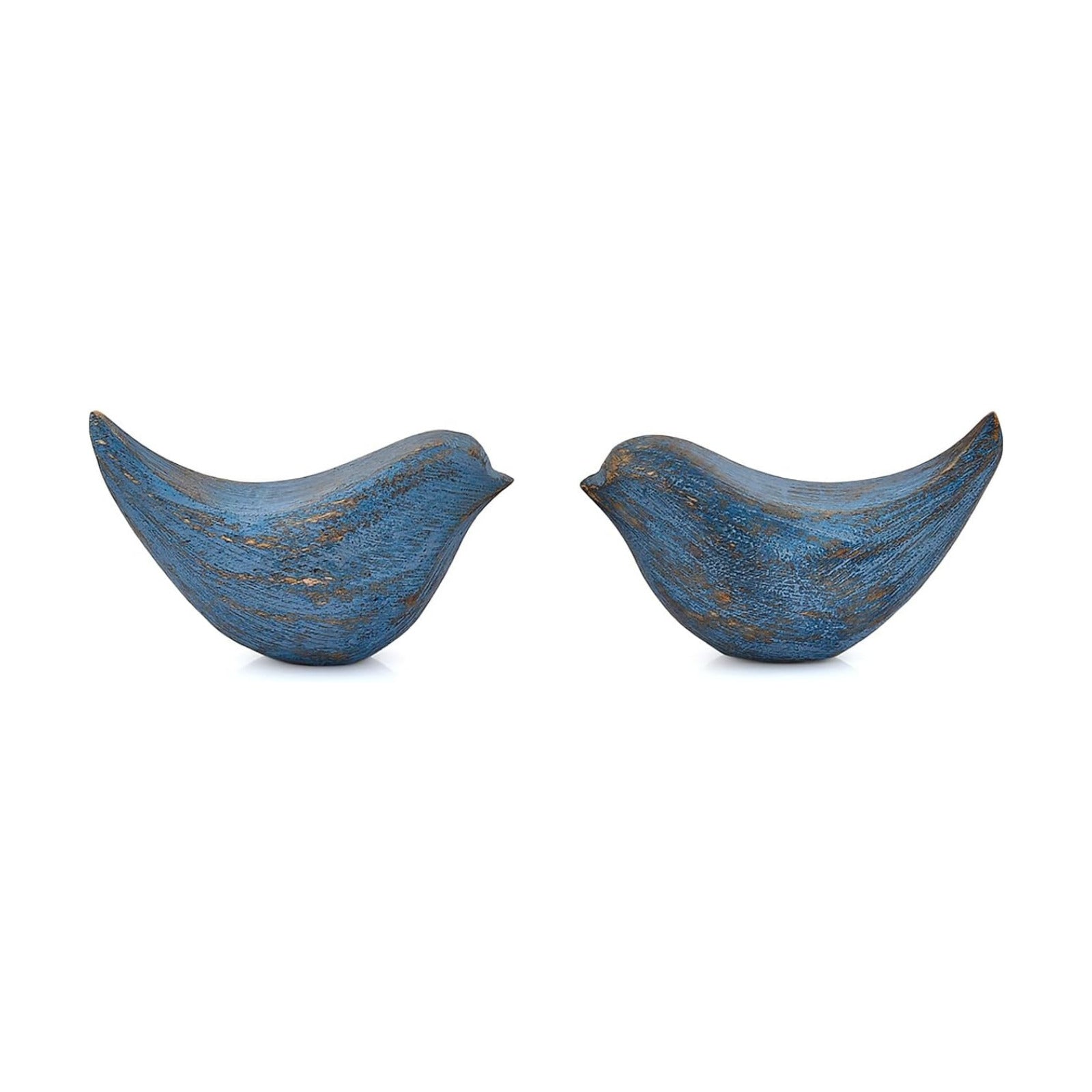 Statues Acacia Wood Bird Figurines