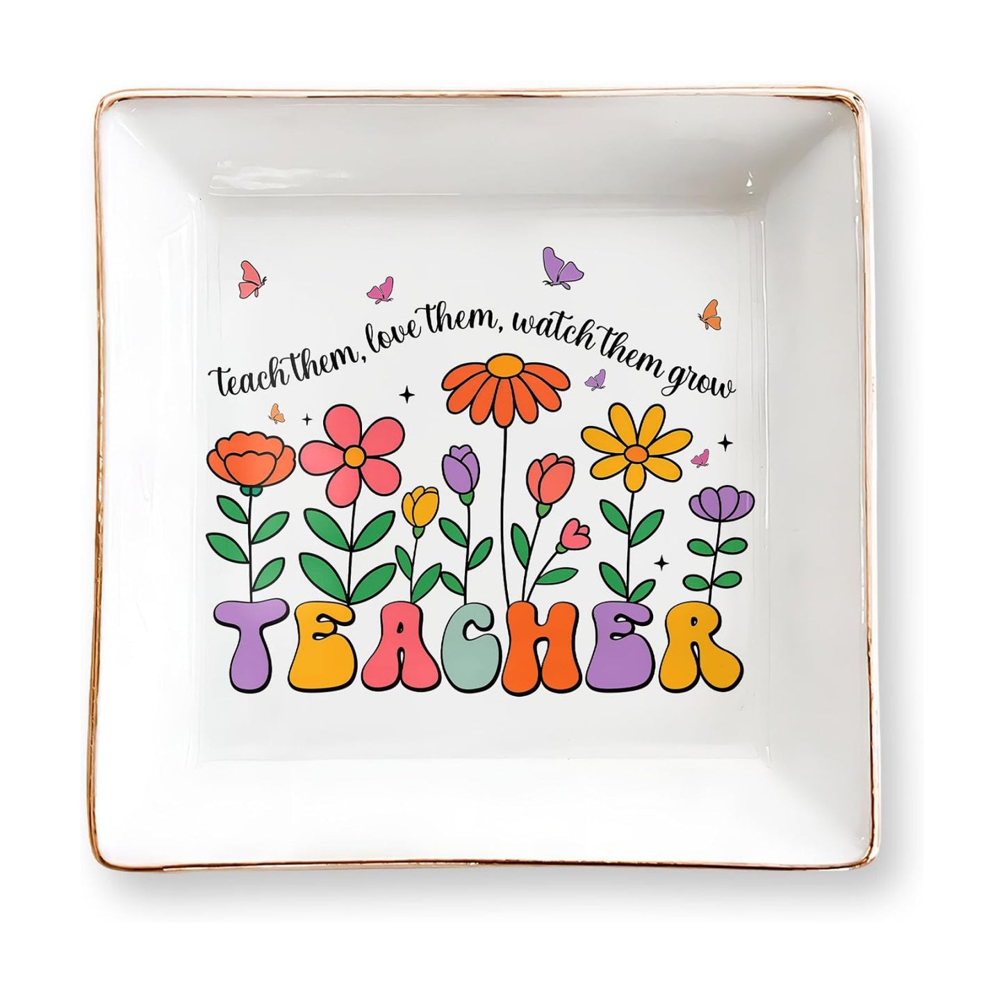 Floral 4" Jewelry Dish / Teacher