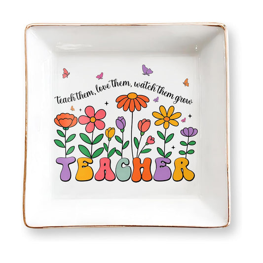 Floral 4" Jewelry Dish / Teacher