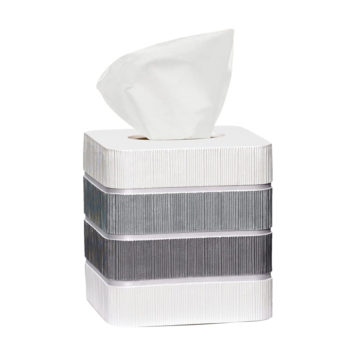 Modern Line Stylish Tissue Box Holder / Modern Line White