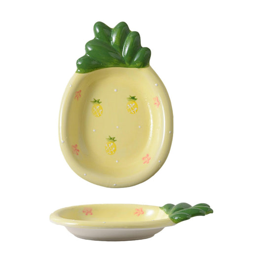 Pineapple Jewelry Tray Ceramic Ring Holder Dish " Key Bowl / #b Pineapple Jewelry Tray / 7.9 x 6.1