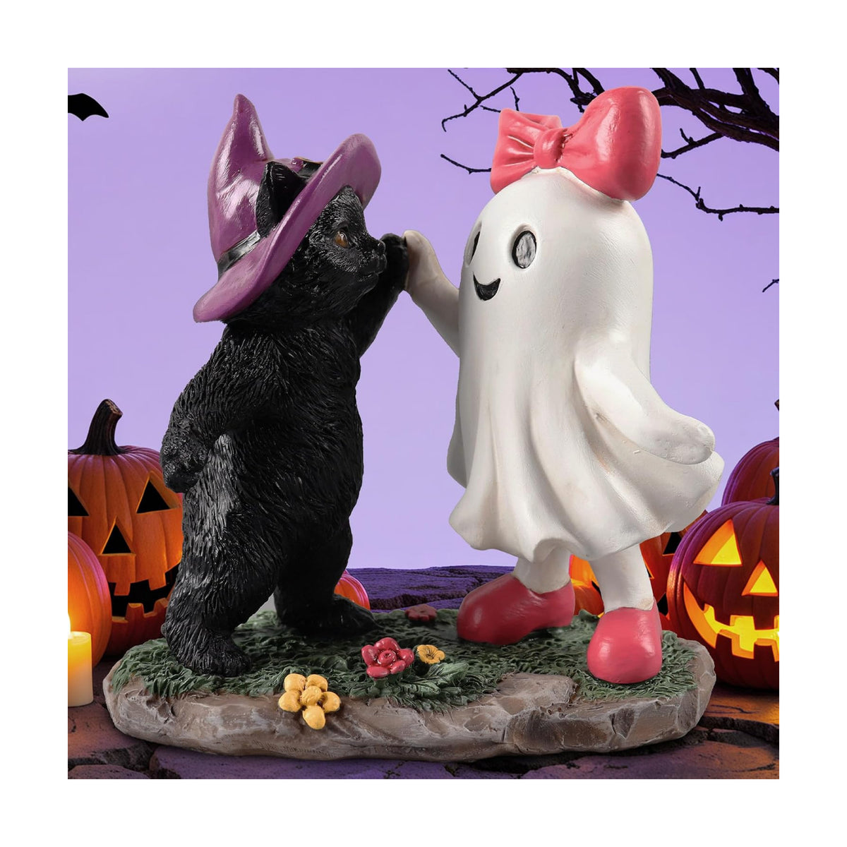 Halloween Decorations Indoor Ghost Gifts, Black Cat Ghost