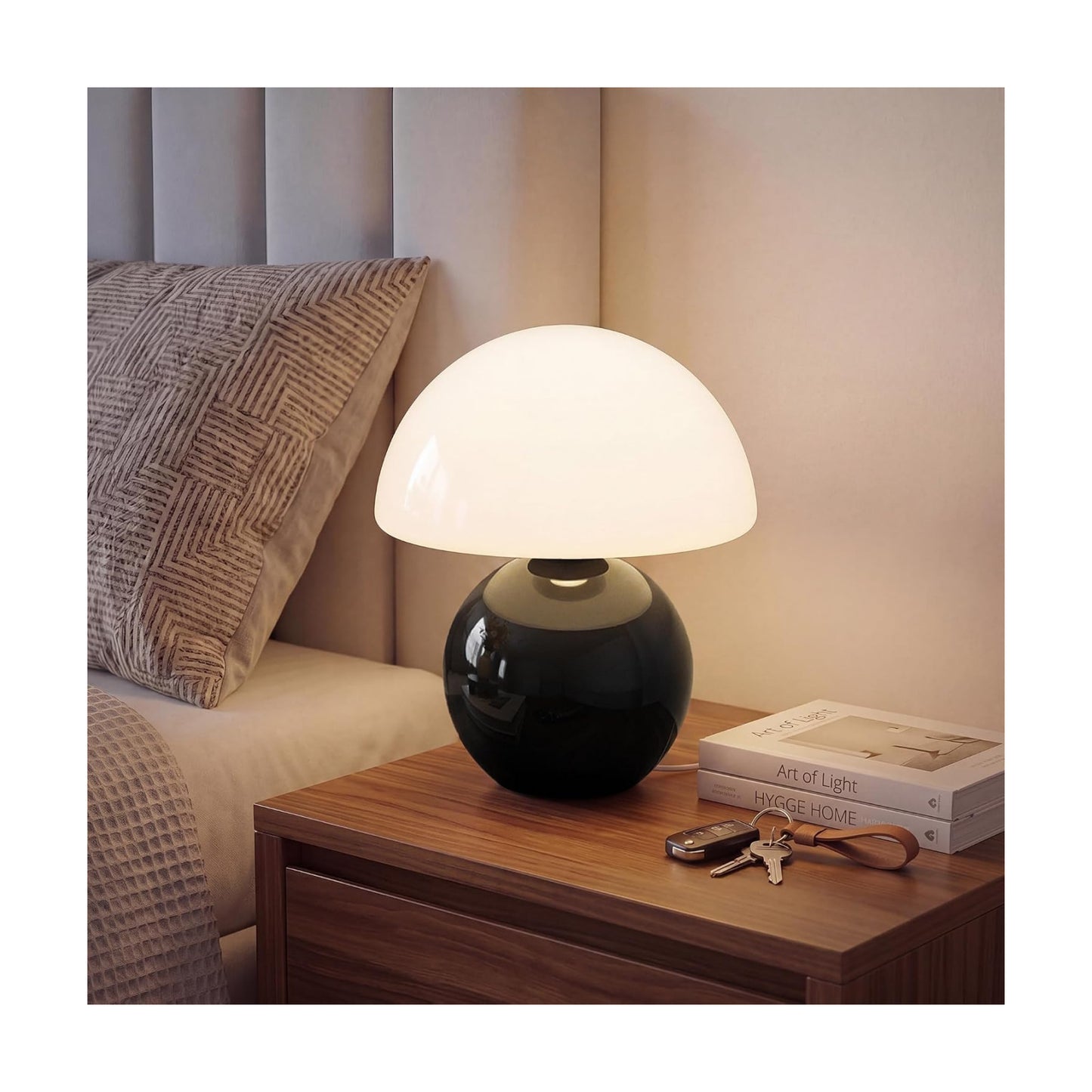 Mushroom Lamp Table Lamp / Black