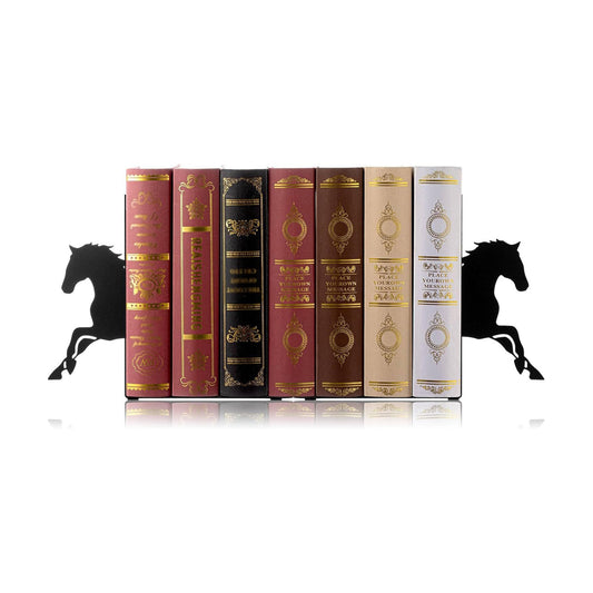 Horse Metal Bookends / Black
