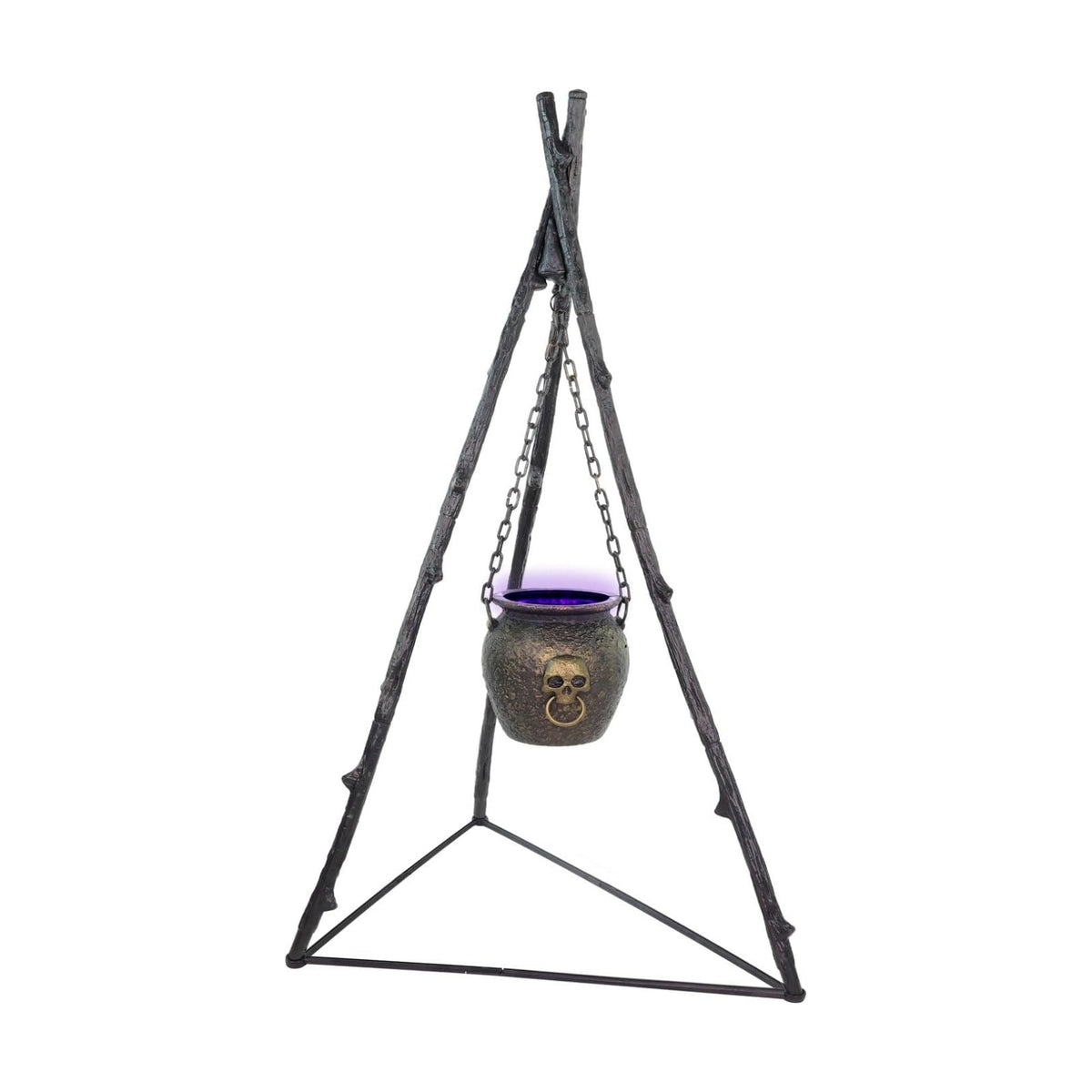 Haunted Hill Farm 4.7-Ft. Animated Witch Cauldron with Lights and Sound