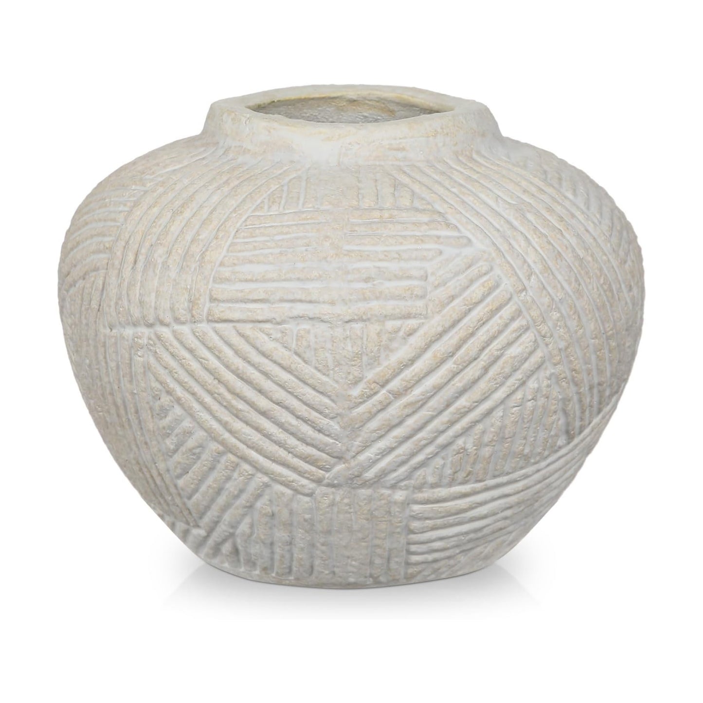 5" Rustic Ceramic Vase for Flowers