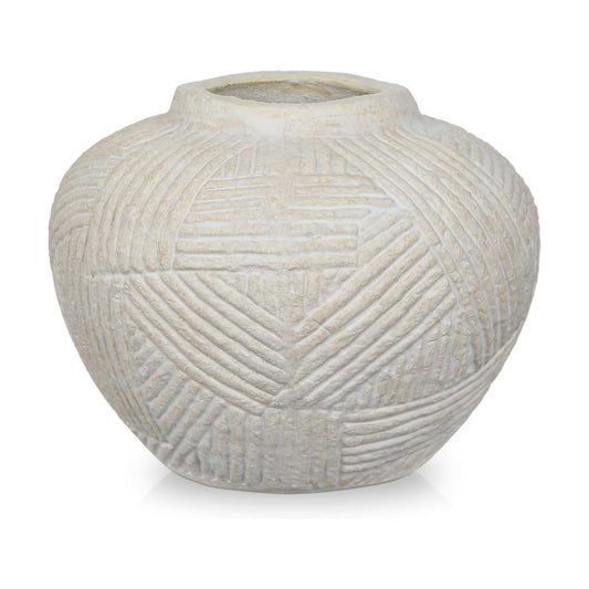 5" Rustic Ceramic Vase for Flowers