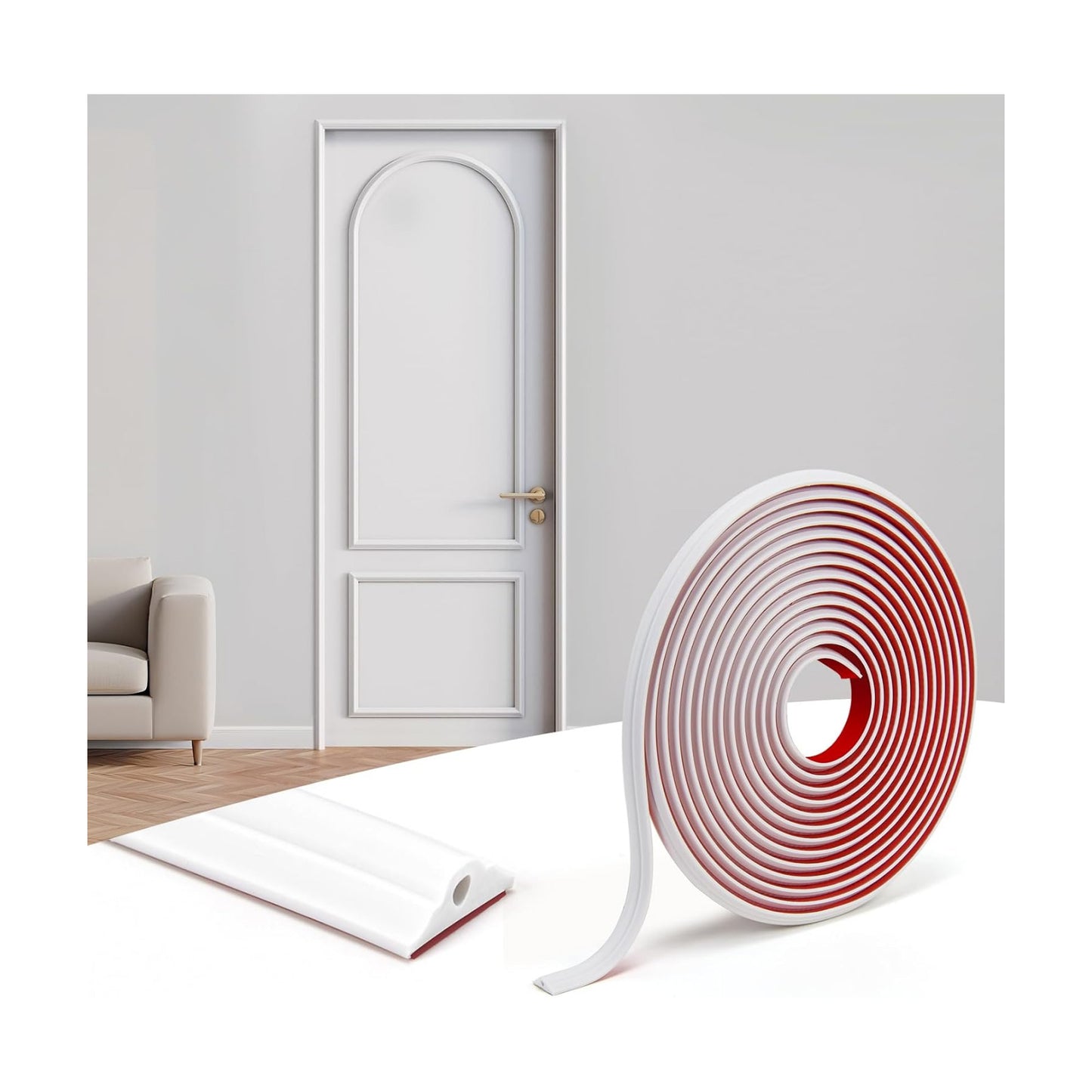 Self-Adhesive Panel Moulding Décor Lines / Molding Trim White / 30 Inch