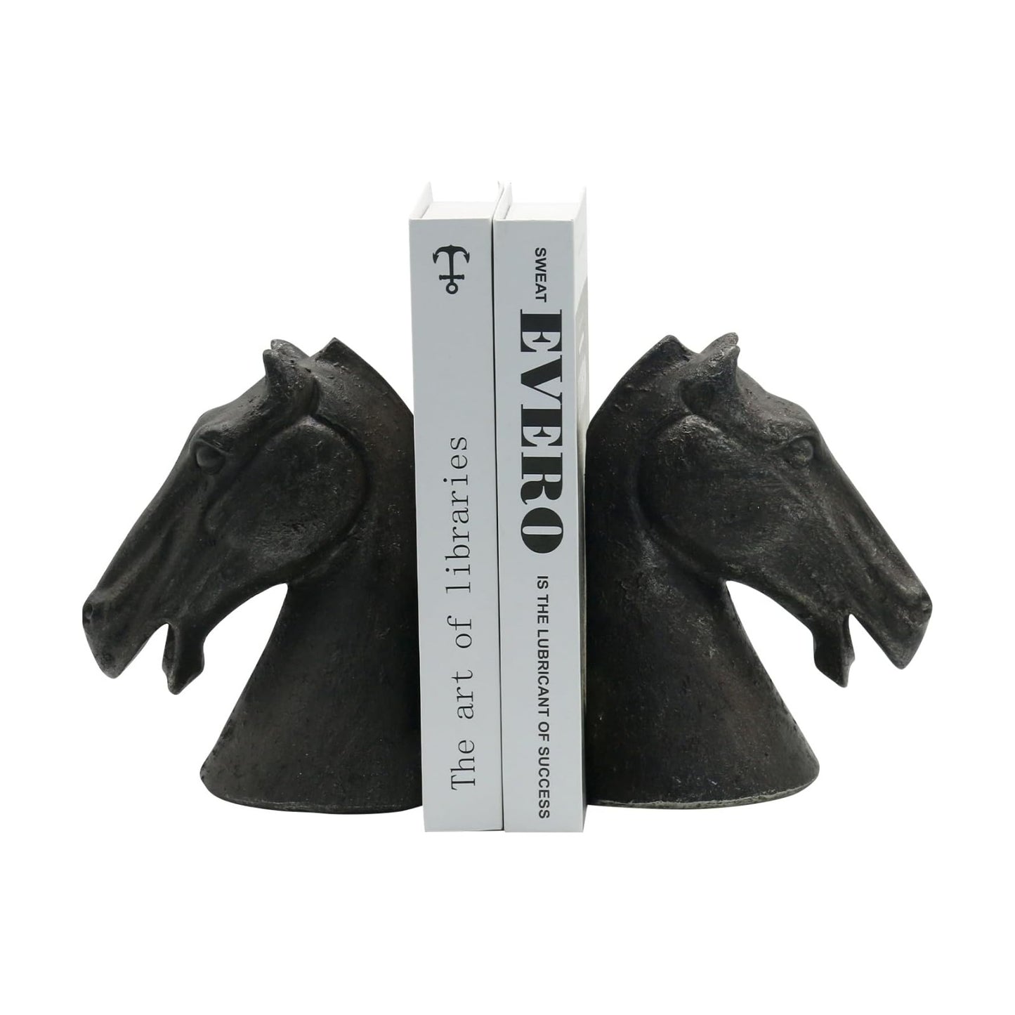 Decorative Bookends / Heavy Duty Non-Slip Book Holders / Horse Head
